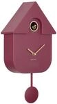 KARLSSON Wanduhr CUCKOO ORO, violett, Kunststoff