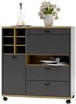 Stylife Raumteiler-Kombi-Element RENO, Eiche Artisan, Holznachbildung