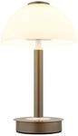 Globo Lighting LED-Tischleuchte ULDIN, kaffee, Materialmix