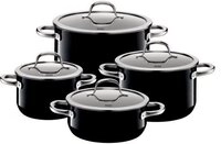 Silit Topf-Set 4tlg. PASSION BLACK, schwarz, Silargan