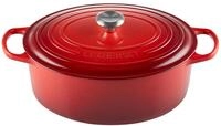 LE CREUSET Br&auml;ter kirschrot 33 cm SIGNATURE, rot, Gusseisen