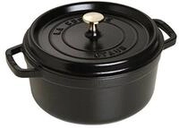 Staub Br&auml;ter Cocotte 28cm rund, schwarz, Eisen