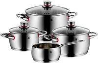 WMF Topfset 4tlg. QUALITY ONE, silber, Edelstahl