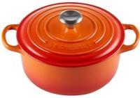 LE CREUSET Br&auml;ter Rund 28cm Ofenrot SIGNATURE, orange, Gusseisen