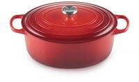LE CREUSET Br&auml;ter Rund 24cm Kirschrot SIGNATURE, rot, Gusseisen