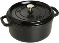 Staub Br&auml;ter Cocotte 24cm rund, schwarz, Eisen