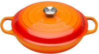 LE CREUSET Gourmet Profitopf 30cm Ofenrot SIGNATURE, rot, Eisen