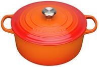 LE CREUSET Gourmet-Br&auml;ter 30cm Ofenrot SIGNATURE, orange, Gusseisen