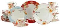 Creatable Kombiservice 30-tlg CRIMSON, multicolour, Steingut