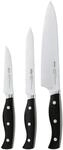 R&ouml;sle Messer-Set 3-tlg. PURA, schwarz/ silber, Edelstahl