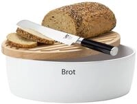 Continenta Brottopf oval mit Holz, natur, Holz