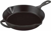 LE CREUSET Brat-/Servierpfanne hoch 26cm Schwarz, schwarz, Gusseisen