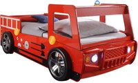 MID.YOU Feuerwehr-Bett SPARK, rot, Holznachbildung