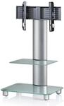 VCM TV-Standfu&szlig; BILANO, silber, Aluminium