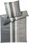 JOOP! Bettw&auml;sche CORNFLOWER STRIPES, grau, Baumwolle