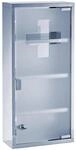 Zeller Present Medizinschrank, silber, Edelstahl