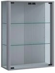 VCM Wandvitrine UDINA, silber, Holznachbildung