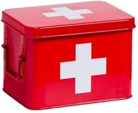 Zeller Present Medizinbox, rot, Metall