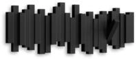Umbra Wandgarderobe STICKS, schwarz, Kunststoff