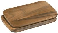 Zassenhaus 2er Set Fr&uuml;hst&uuml;cksbrett, braun, Holz