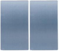 Zeller Present Glasschneideplatten-Set 2-tlg., silber, Glas