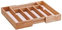 Zeller Present Besteckkasten ausziehbar, natur, Holz