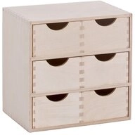 Zeller Present Schubladenelement 6-er, natur, Holz