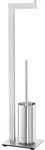 ZACK Toilettenbutler LINEA, edelstahl, Edelstahl