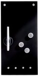 Zeller Present Memoboard mit Haken, schwarz, Glas