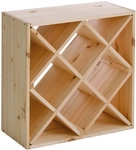 Zeller Present Weinregal, natur, Holz