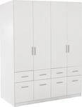 Z2 Dreht&uuml;renschrank 4-t&uuml;rig CELLE, Holznachbildung