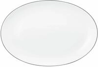 Seltmann Weiden Servierplatte oval 35x34 cm LIDO, schwarz/wei&szlig;,...