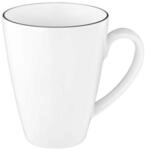 Seltmann Weiden Kaffeebecher Black Line LIDO, schwarz/wei&szlig;, Porzellan