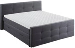 Z2 Boxspringbett BX1130 SANFORD, Graphit, Polyester