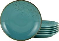 Creatable Dessertteller 6-tlg NATURE COLLECTION, blau, Steinzeug