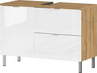 MID.YOU Waschtischunterschrank MAURESA, braun/wei&szlig;, Holznachbildung