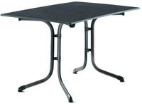 Sieger Klapptisch 120x80 Eisengrau VIVODUR BOULEVARD, grau, Stahl
