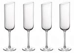 Villeroy &amp; Boch Sektkelch Set 4-tlg. NEW MOON, klar, Kristallglas