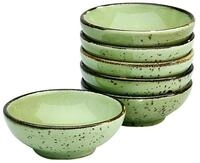 Creatable Sojaschale 6-tlg NATURE COLLECTION, gr&uuml;n, Steinzeug