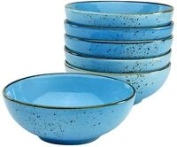 Creatable Schalen 6-tlg NATURE COLLECTION, blau, Steinzeug