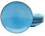 Creatable Suppenteller 6-tlg NATURE COLLECTION, blau, Steinzeug