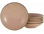 Creatable Suppenteller 6-tlg NATURE COLLECTION, rosa, Steinzeug