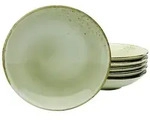 Creatable Suppenteller 6-tlg NATURE COLLECTION, gr&uuml;n, Steinzeug