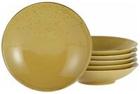 Creatable Suppenteller 6-tlg NATURE COLLECTION, curry, Steinzeug