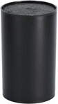 Zeller Present Messerblock mit Borsteneinsatz, schwarz, Polyproplyen