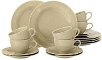 Seltmann Weiden Kaffeeservice 18-teilig BEAT, sand, Porzellan