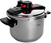 Woll Schnellkochtopf 6,0 Liter PRESSURE PRO, silber, Edelstahl