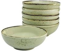 Creatable Schalen 6-tlg NATURE COLLECTION, gr&uuml;n, Steinzeug