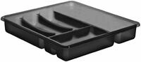 rotho Besteckkasten BASIC, anthrazit, Kunststoff