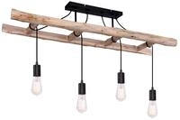 Globo Lighting Deckenleuchte IRMGARD, natur, Holz